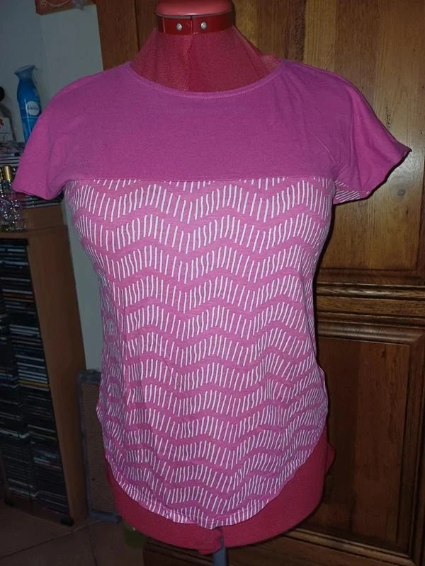 T shirt rose en coton taille 38